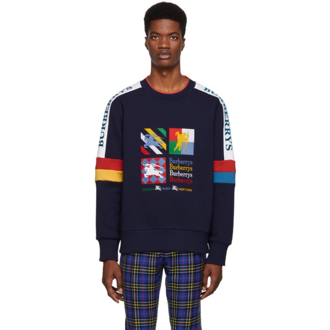 Photo: Burberry Multicolor Embroidered Archive Logo Sweatshirt