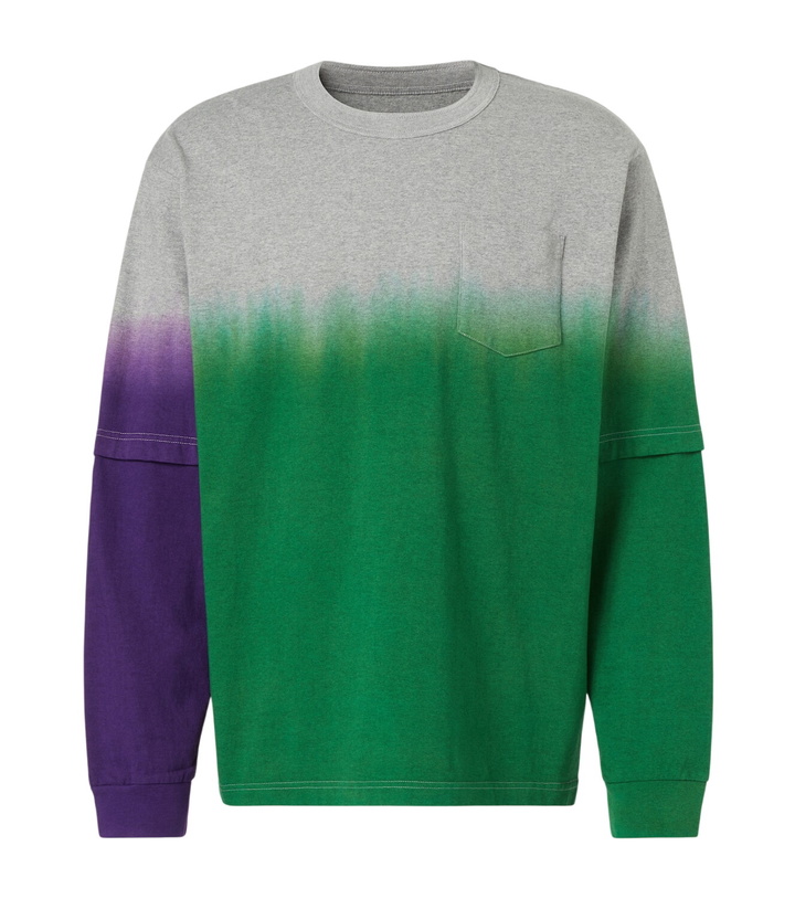 Photo: Sacai Dyed cotton sweatshirt