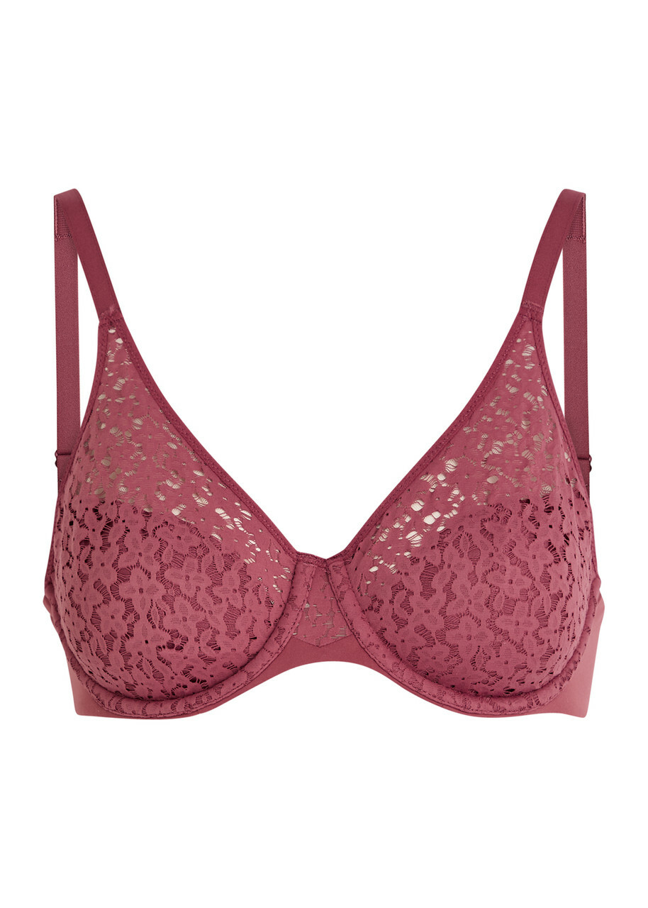 Chantelle Norah Lace Underwired bra Dark Red