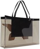 Acne Studios Black Transparent Tote