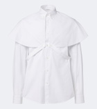 Dries Van Noten Caped cotton poplin shirt