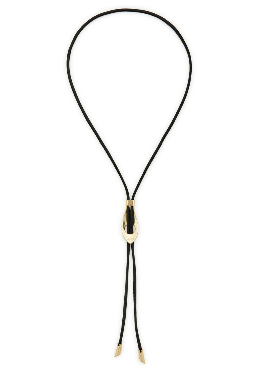 Lemaire Snake Bolo Tie Nappa Necklace - Gold - One Size