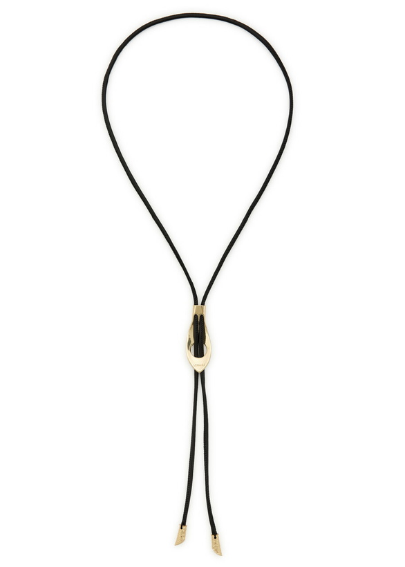 Photo: Lemaire Snake Bolo Tie Nappa Necklace - Gold - One Size