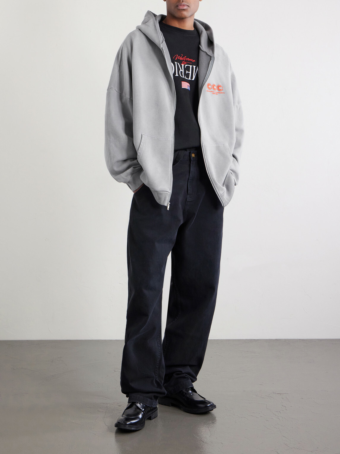 Willy Chavarria - Logo-Embroidered Cotton-Jersey Zip-Up Hoodie