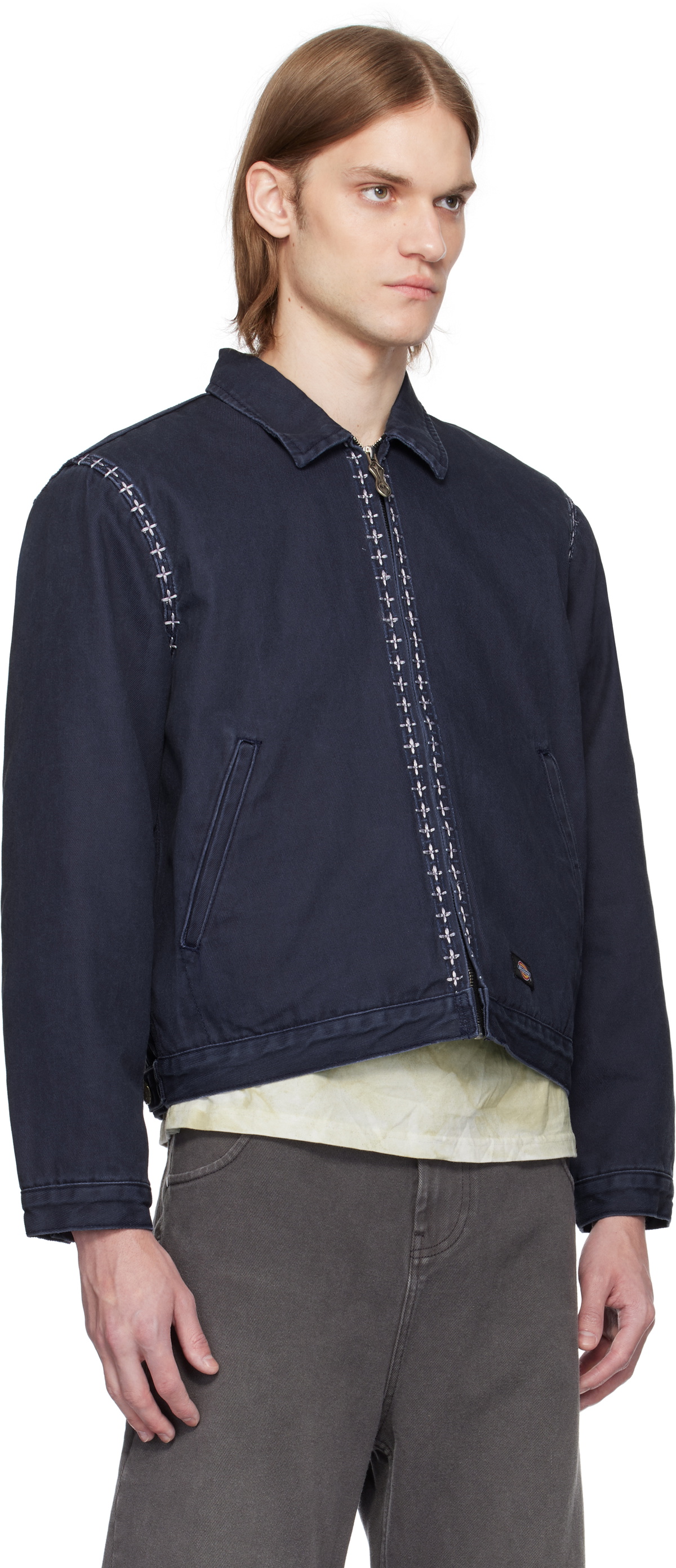 Thug Club Navy Dickies Edition X Stitch Eisenhower Jacket