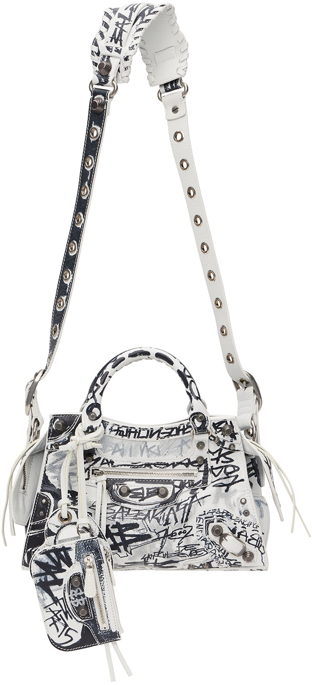 Balenciaga Women's Neo Cagole Xs Handbag - Optic White