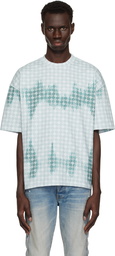AMIRI Blue MA Quad Bleached Oversized T-shirt