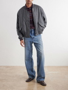 Dolce&Gabbana - Wool-Flannel Bomber Jacket - Gray