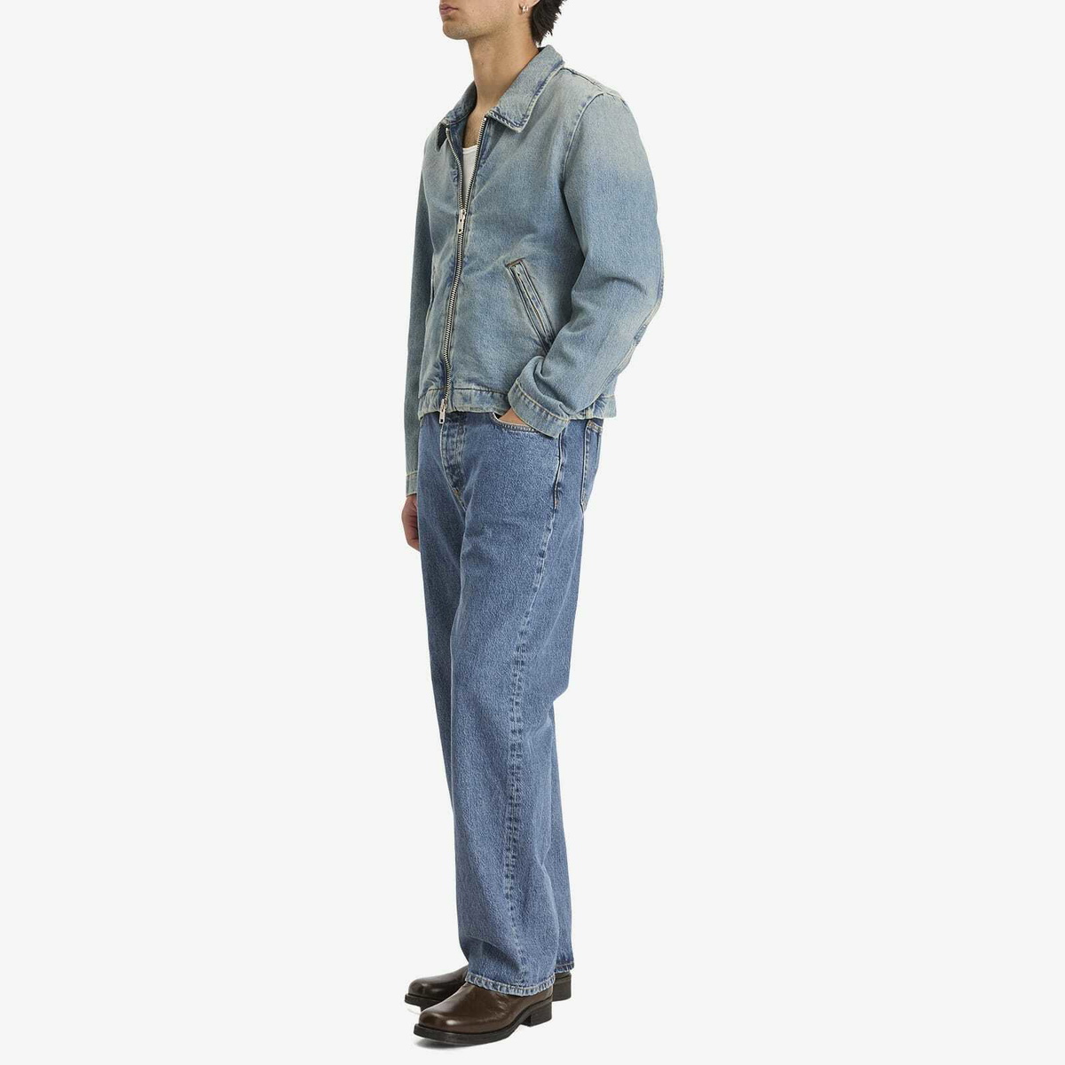 Won Hundred Men's Dutton Denim Jacket in Light Blue