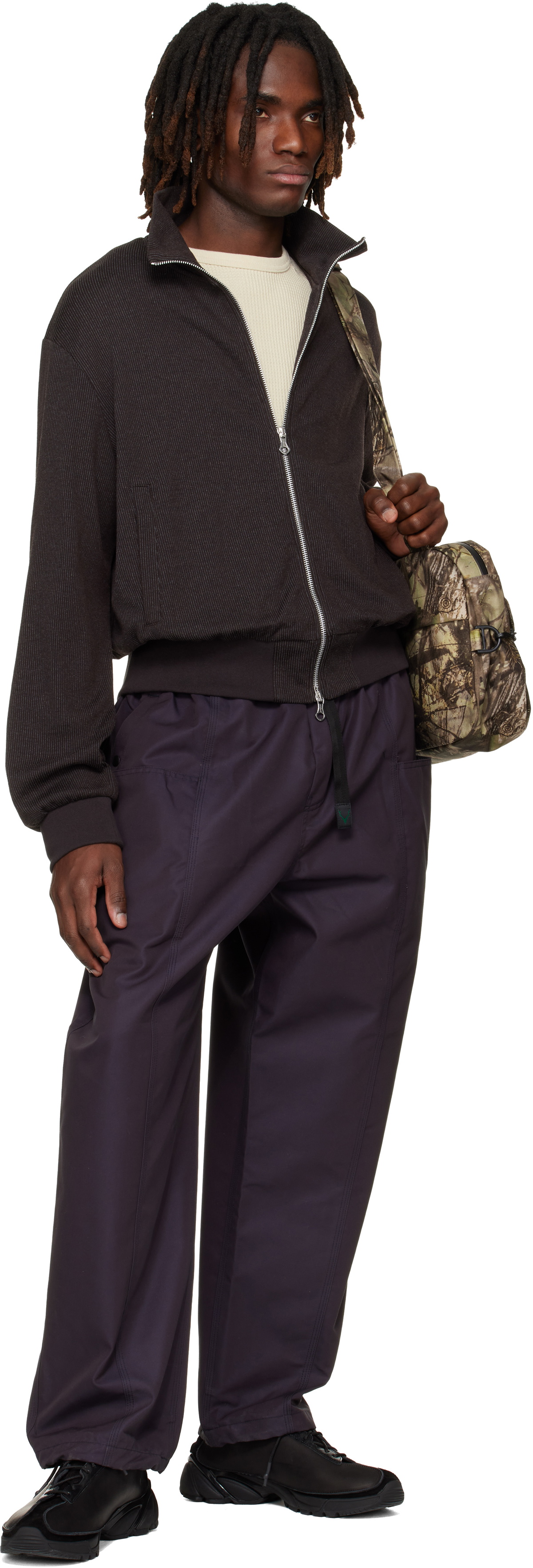South2 West8 Purple Belted C.S. Trousers