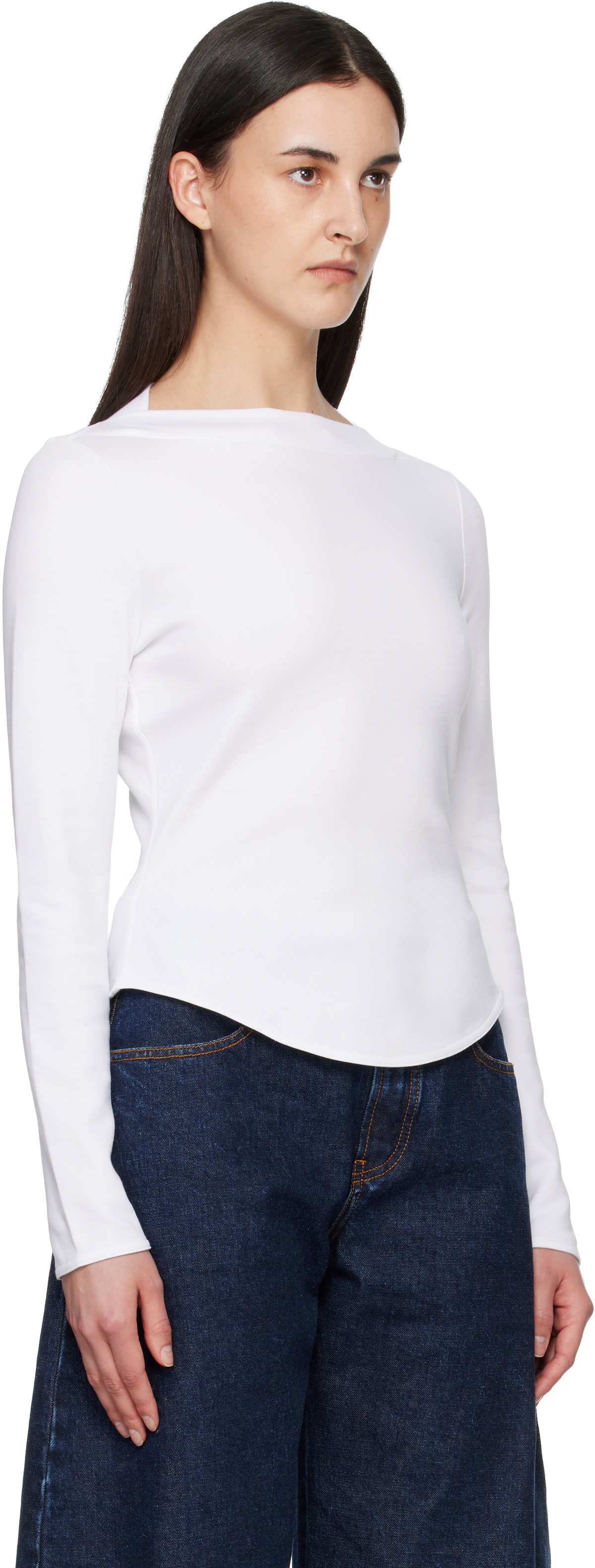 ALAÏA White Cotton T-shirt