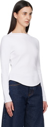 ALAÏA White Cotton T-shirt