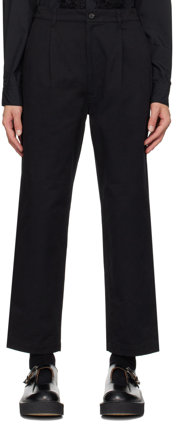 Comme des Garçons Homme Black Pleated Trousers Comme des Garcons Homme