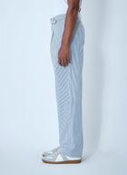 Noah Seersucker Belted Single-Pleat Pants