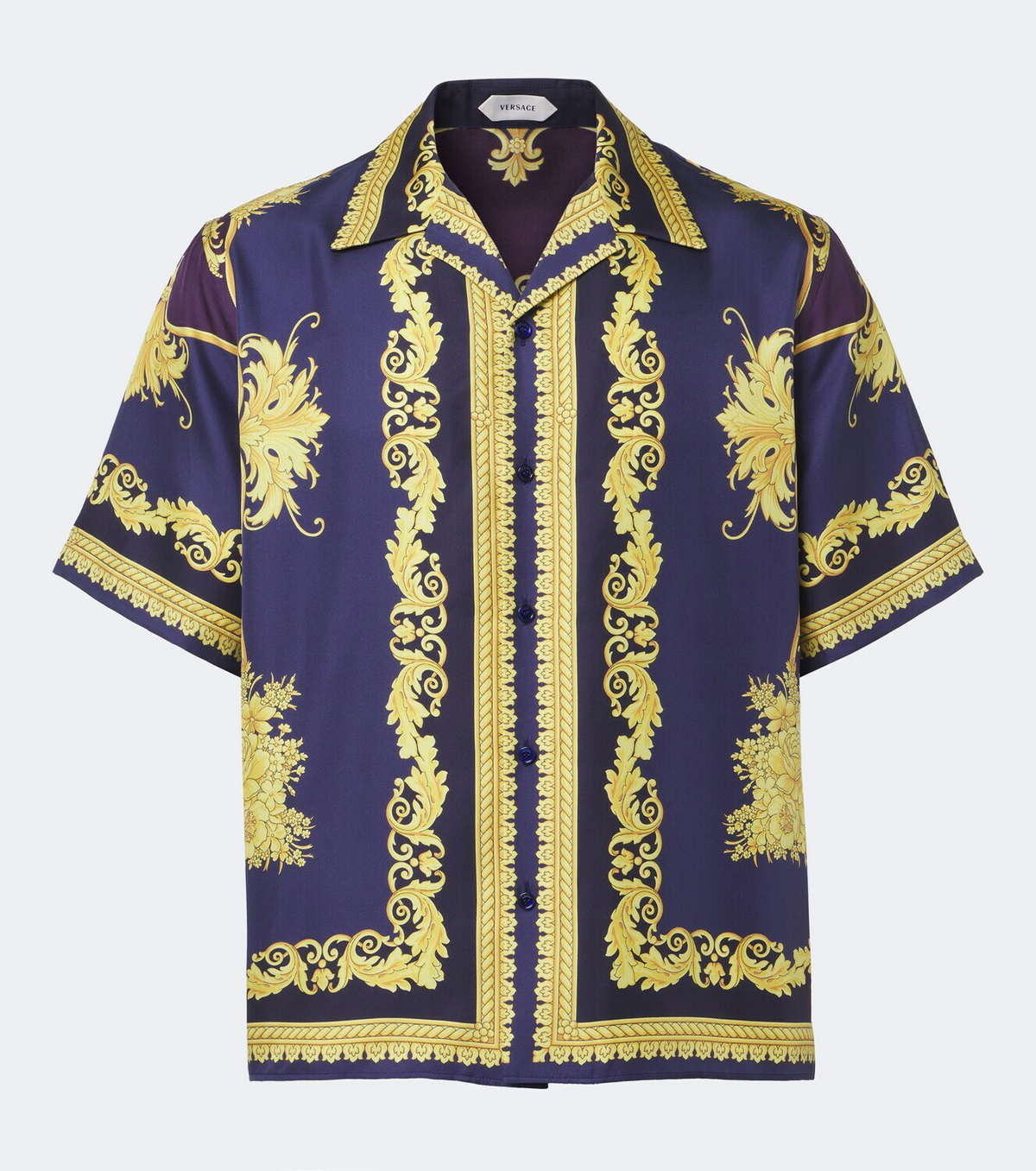 Versace Barocco silk twill shirt