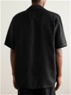CDLP - Convertible-Collar TENCEL™ Lyocell Poplin Pyjama Shirt - Black