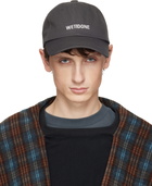 We11done Gray Basic Small Logo Cap