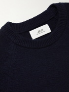 Mr P. - Knitted Raglan Cashmere Sweatshirt - Blue