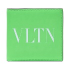 Valentino Fluo VLTN Leather Billfold Wallet