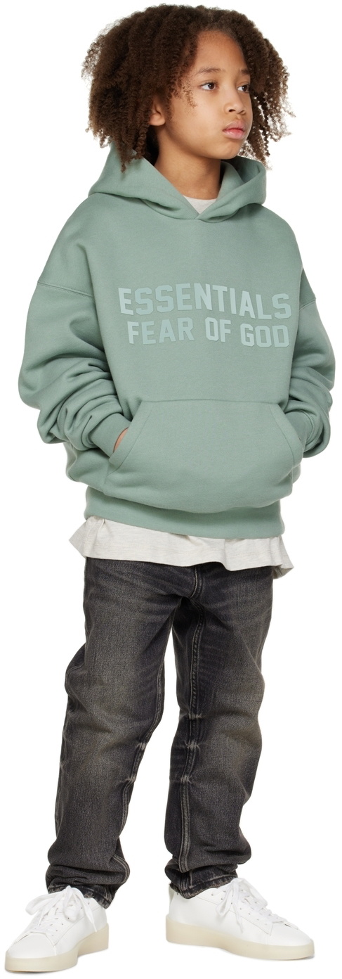 Essentials Kids Blue Bonded Hoodie