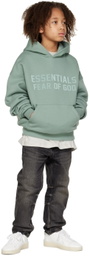 Essentials Kids Blue Bonded Hoodie