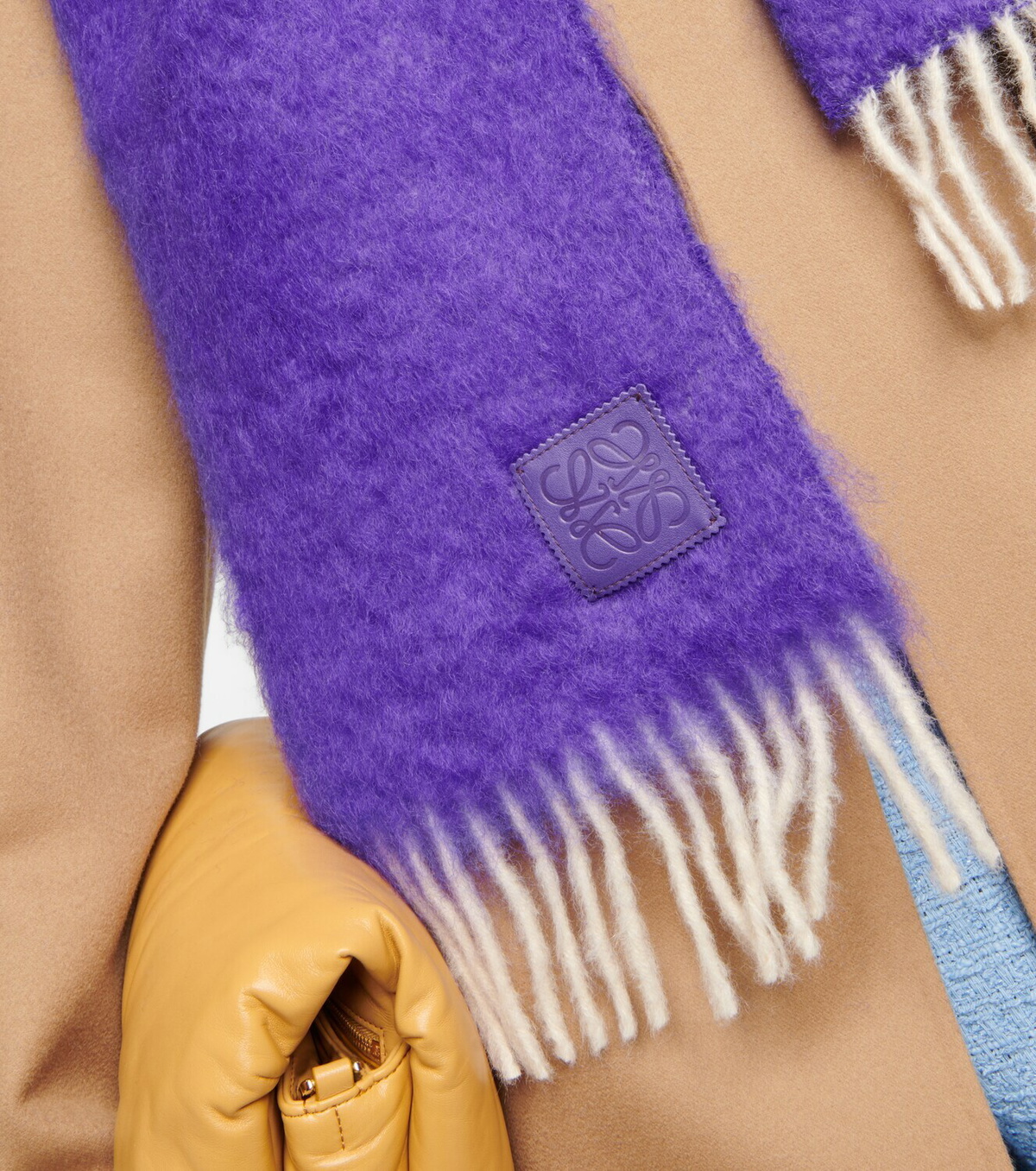 Loewe - Anagram mohair-blend scarf Loewe