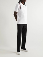 Alexander McQueen - Harness-Detailed Cotton-Piqué Polo Shirt - White