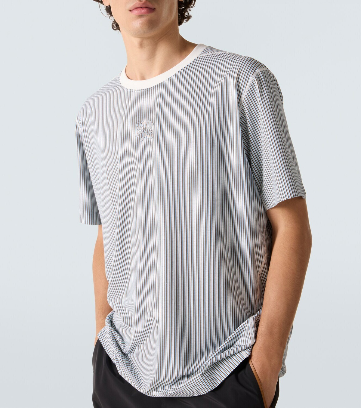 Loewe x On striped technical jersey T-shirt