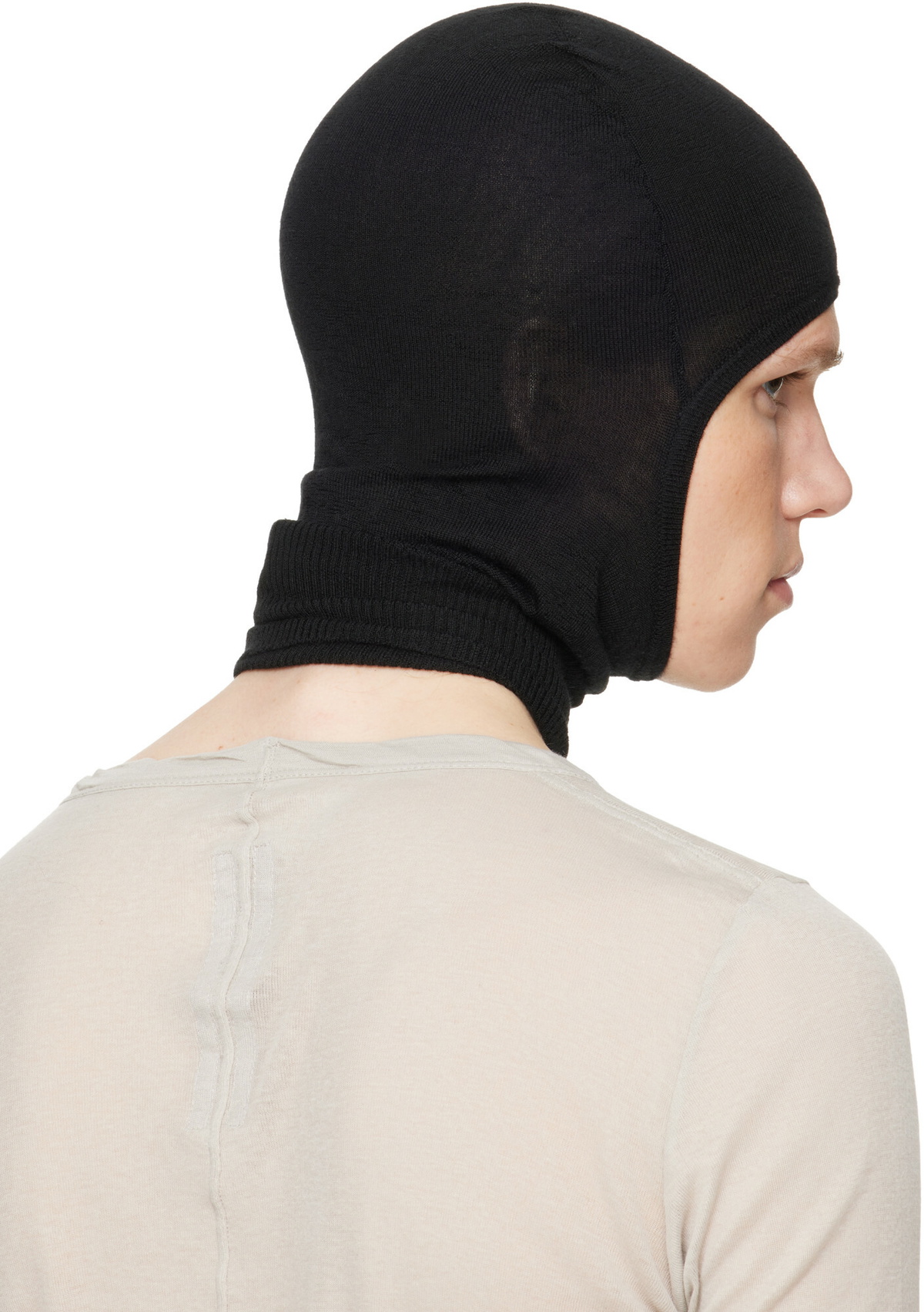 Rick Owens Black Tower Skull Balaclava