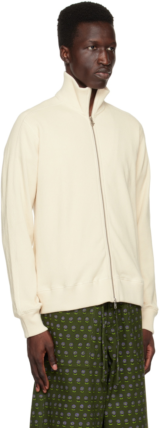 Gentle Fullness Off-White Softy Zip Thru Sweater