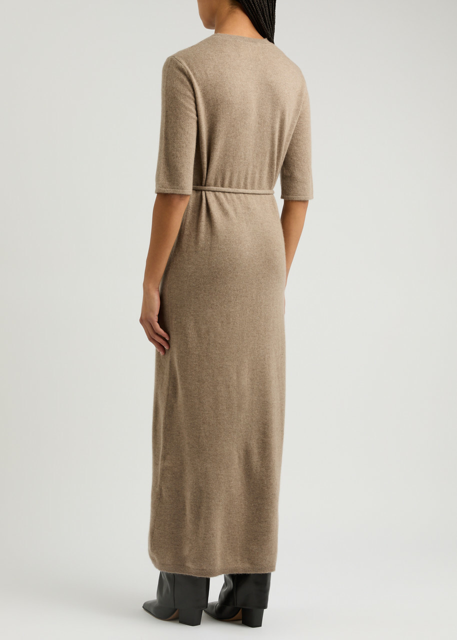 Lisa Yang Tilde Cashmere Maxi Jumper Dress Beige