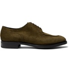 Edward Green - Dover Suede Derby Shoes - Green