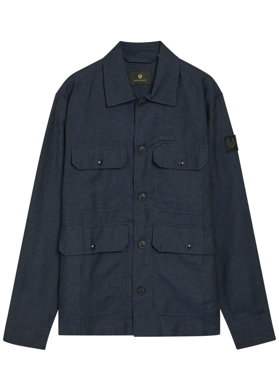 Belstaff Men's Forge Overshirt in Olive/Charcoal Belstaff
