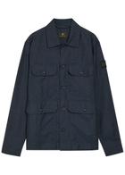 Belstaff Forge Linen Jacket Navy