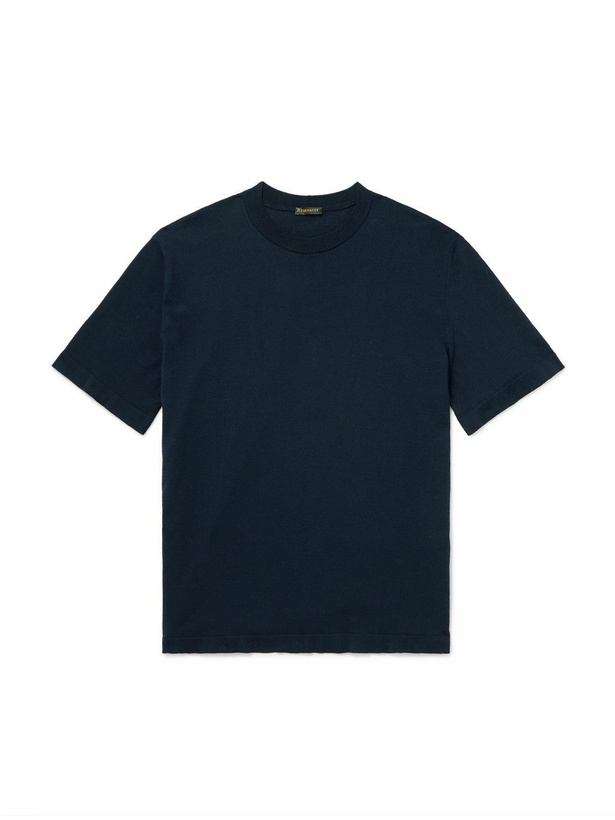 Photo: Rubinacci - Sorrento Cotton-Jersey T-Shirt - Blue