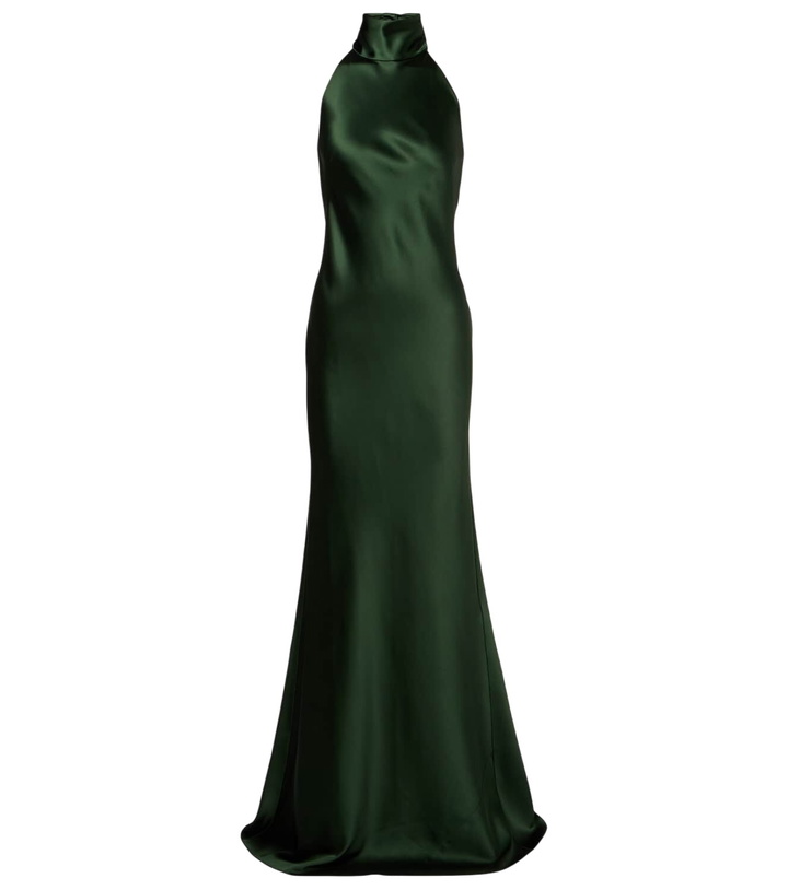 Photo: Ralph Lauren Collection Chilton halterneck open-back satin gown