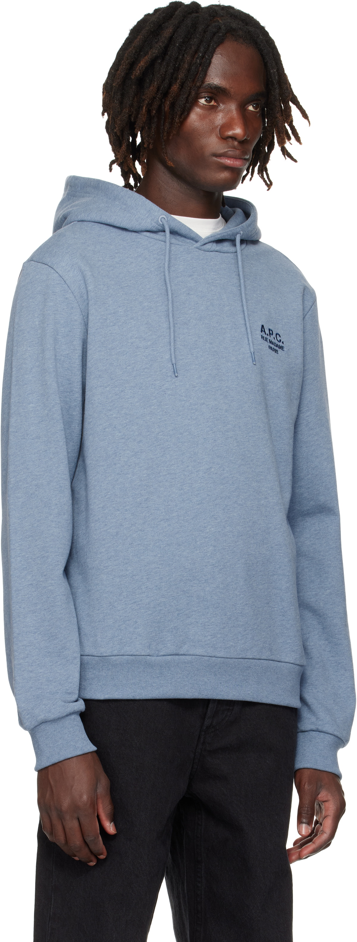 A.P.C. Blue Standard Rue Madame Hoodie