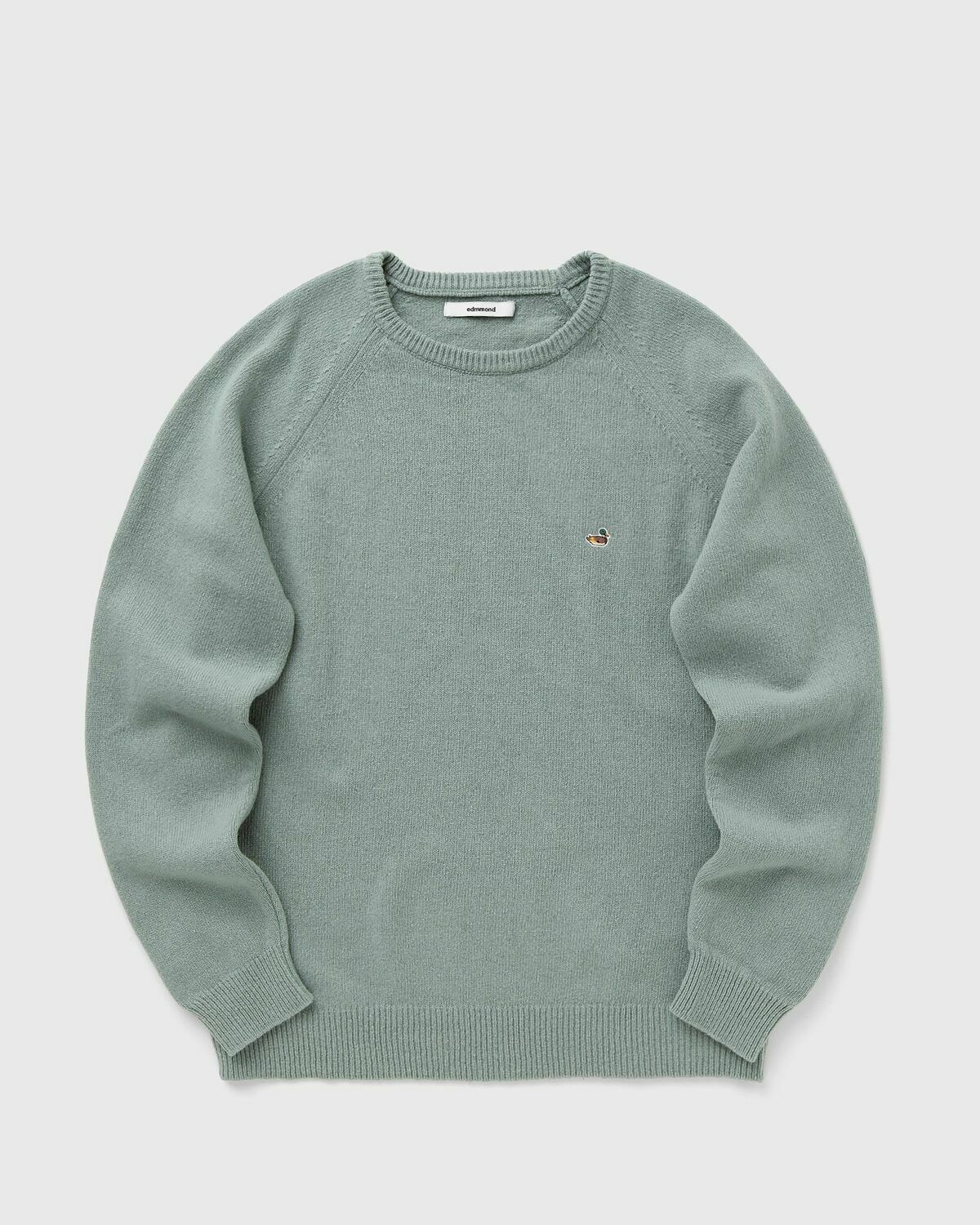 Edmmond Studios DUCK PATCH SWEATER Green Mens Pullover