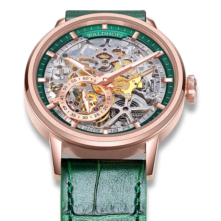 Waldhoff Pioneer Automatic Green Dial Mens Watch Waldhoff Pioneer Emerald