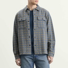 RRL Men's Matlock Check Shirt in Rl-811 Blue/Grey