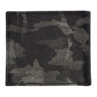 Dolce and Gabbana Black and Grey Camo Bifold Wallet