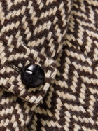 MP Massimo Piombo - Douglas Herringbone Virgin Wool Coat - Unknown
