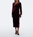 Roland Mouret Embellished velvet top