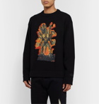 Acne Studios - Monster in My Pocket Konor Cotton and Wool and Cashmere-Blend Intarsia Sweater - Black