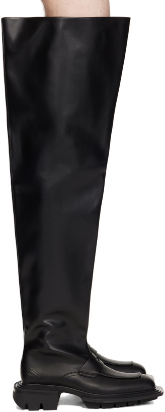 Photo: untitlab® Black Reel Derbies Fisherman Tall Boots