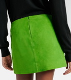 Staud Crest suede miniskirt