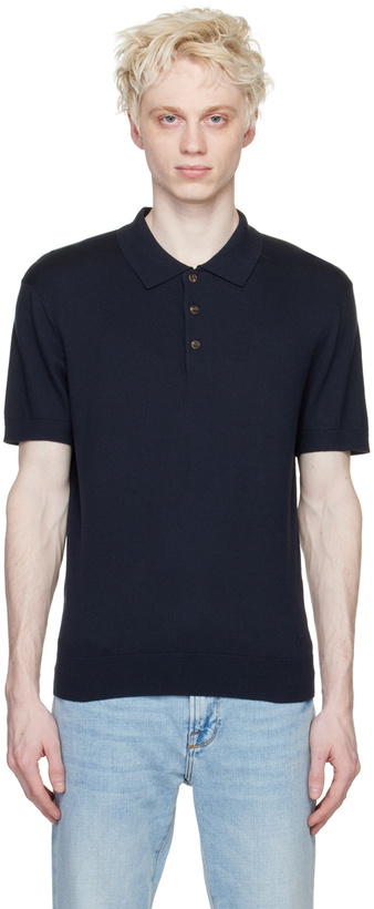 Photo: A.P.C. Navy New Grégoire Polo