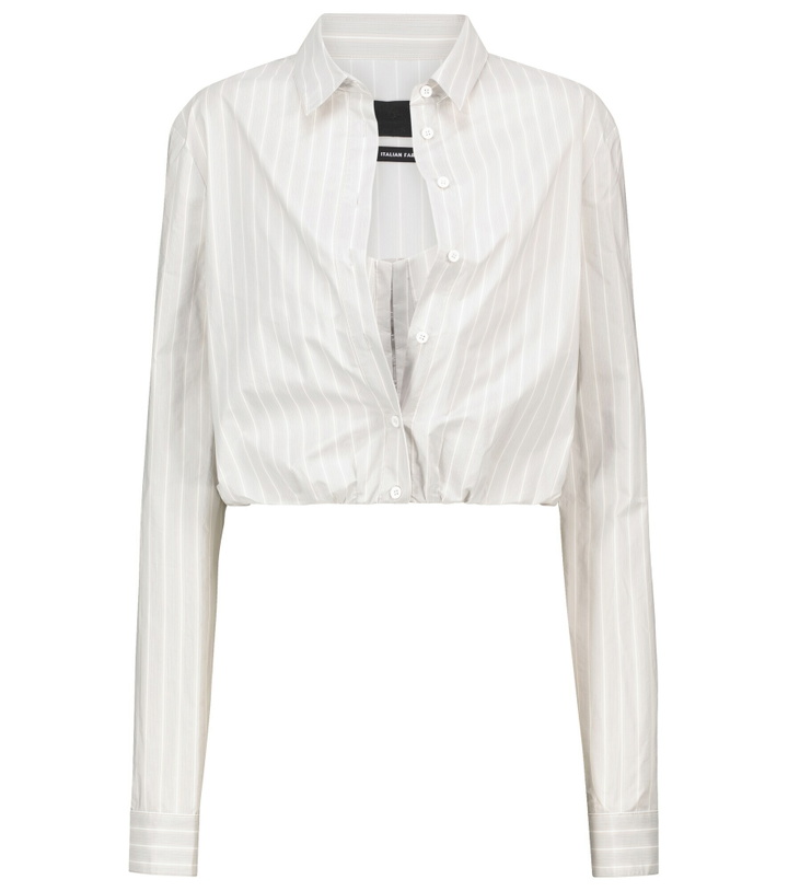 Photo: Rta - Ludovica pinstriped bustier shirt