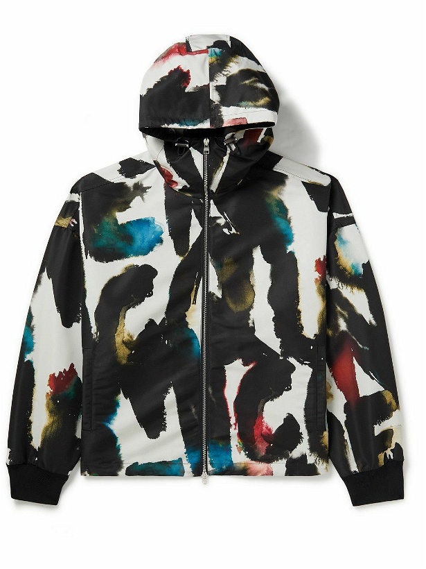 Photo: Alexander McQueen - Printed Shell Hooded Jacket - Multi