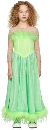Poster Girl SSENSE Exclusive Kids Green Seraphina Dress